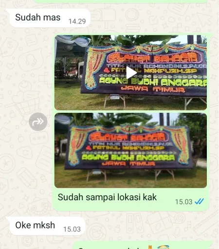 Pengiriman Papan Bunga Pait Kasembon